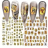 Nail Stickers, 9 Sheets 600+ Nail Stickers for Nail