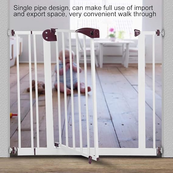 Barrera De Seguridad Para Puertas Pasillo Escalera De 85 94 Cm Para Bebe Mascotas Marron Lyrlody Puerta De Seguridad Para Ninos Barreras Verjas