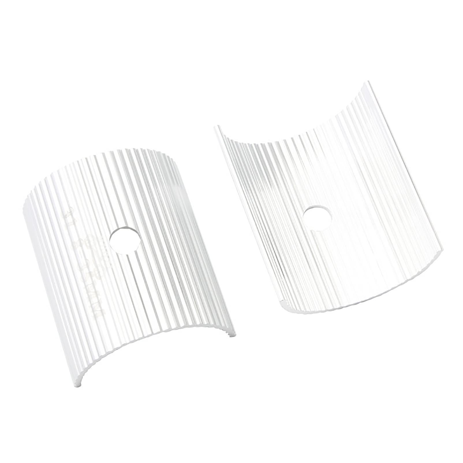 1 Pair Bicycle Handlebar Shim Bike Handlebar Stem Shim Handle Bar Adapter Aluminum Alloy Clamp Spacer Conversion Shims Cycling Parts Components (31.8 to 35mm, Silver)