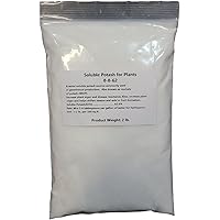 Potassium Chloride, Soluble Potassium for Plants, 0-0-62, K2O 62%, Muriate of Potash, 100% Water Soluble (2 LB.)