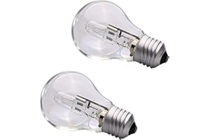 RYDYEEN Halogen Light Bulb Replacement, A19 43W 120V Clear Halogen Bulbs, 60 Watt Equivalent, E26 Thread for Table Lamps & Ho