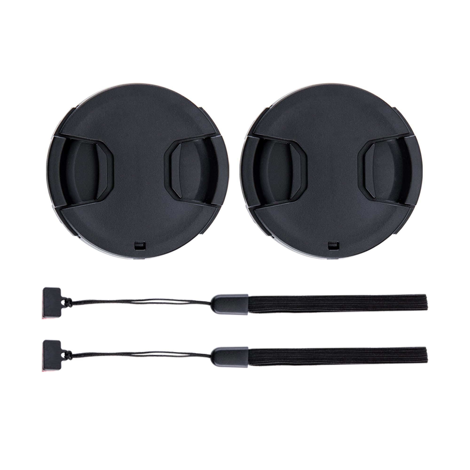 2-Pack 77mm Front Lens Cap Cover with Keeper for