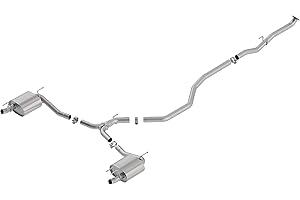 BORLA 140786 Cat-Back Performance Exhaust System for 2018-2022 Honda Accord Sport 4 Cyl. T-304 Stainless Steel Dual Split Rear Exit Single 2.25" Exit Each Side Tips NOT included Reuse O.E. Tips
