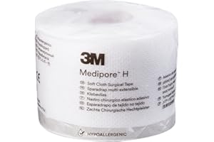 3M™ Medipore™ H Soft Cloth Surgical Tape 2862, 2 inch x 10 yard (5cm x 9,1m), 12 Rolls/Case