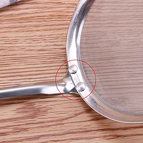 Minzhi Stainless Steel Fine Chinois Mesh Skimmer Strainer Ladle Convenient Kitchen Tools