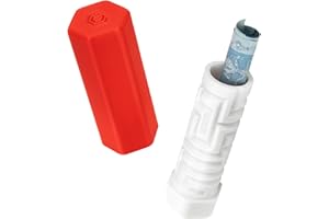 Glistco Money Maze Gift Box, Reusable Money Gift Box for Cash, Labyrinth Puzzle Cash Gift Holder for Birthdays, Graduations & Holidays (White & Red)