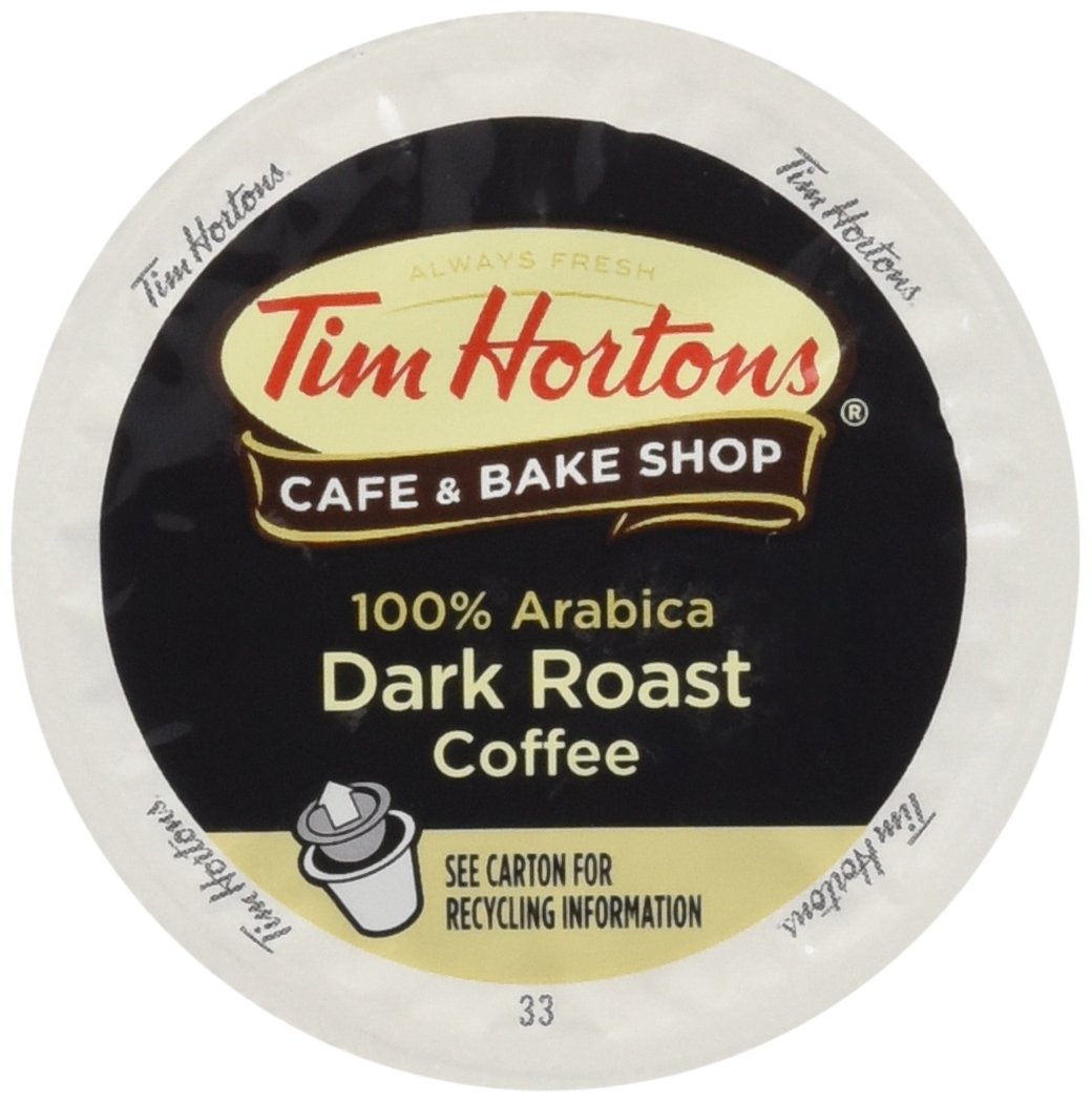 Tim Hortons Dark Roast Single Serve Coffee Cups, 96 Count (Packaging