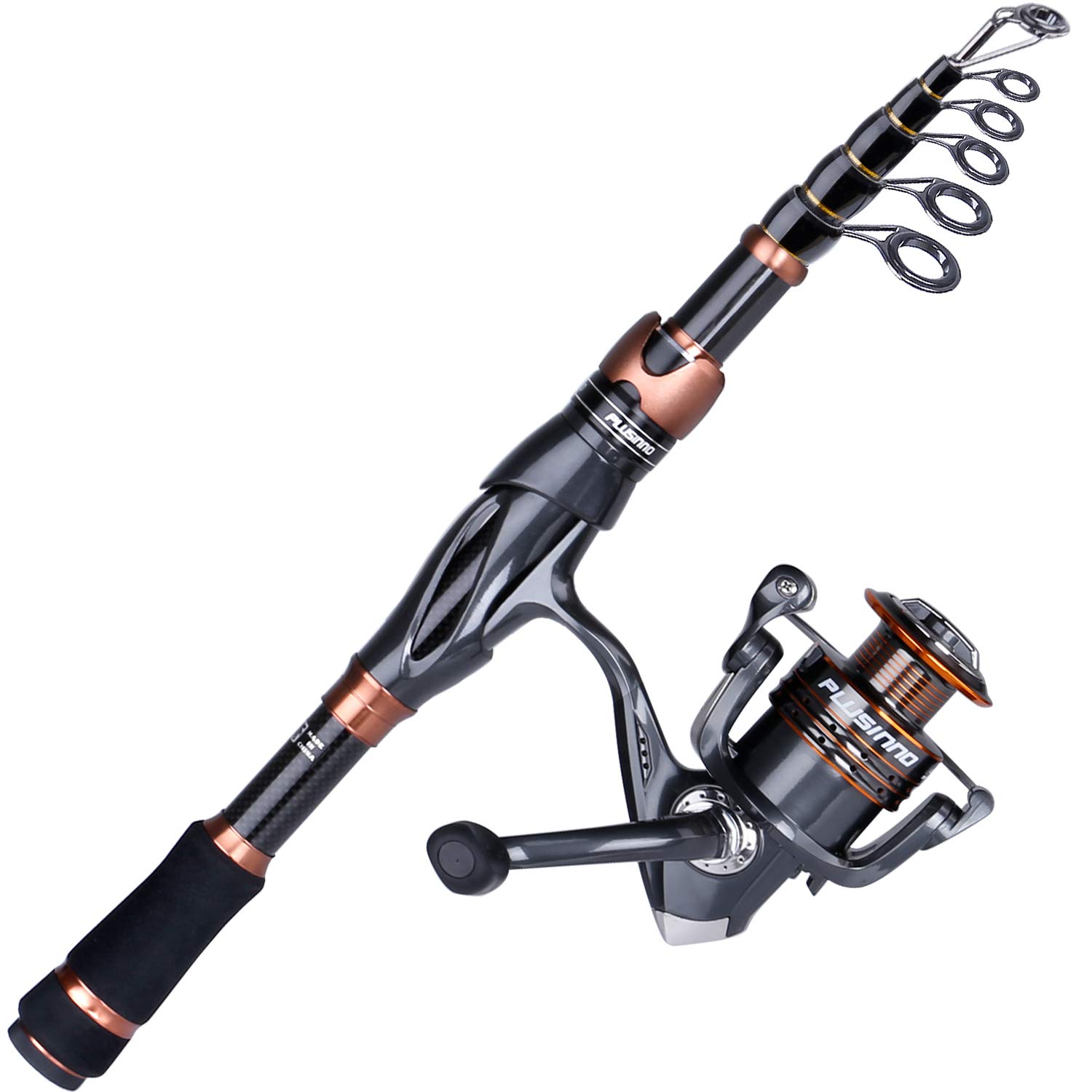 PLUSINNO Fishing Rod and Reel Combos, Bronze