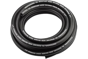 NEXANOVA 3/8" 5Ft Fuel Line Hose for Automotive Fuel Systems, NBR Rubber, SAE J30R7 Push Lock Hose 300PSI High-pressure