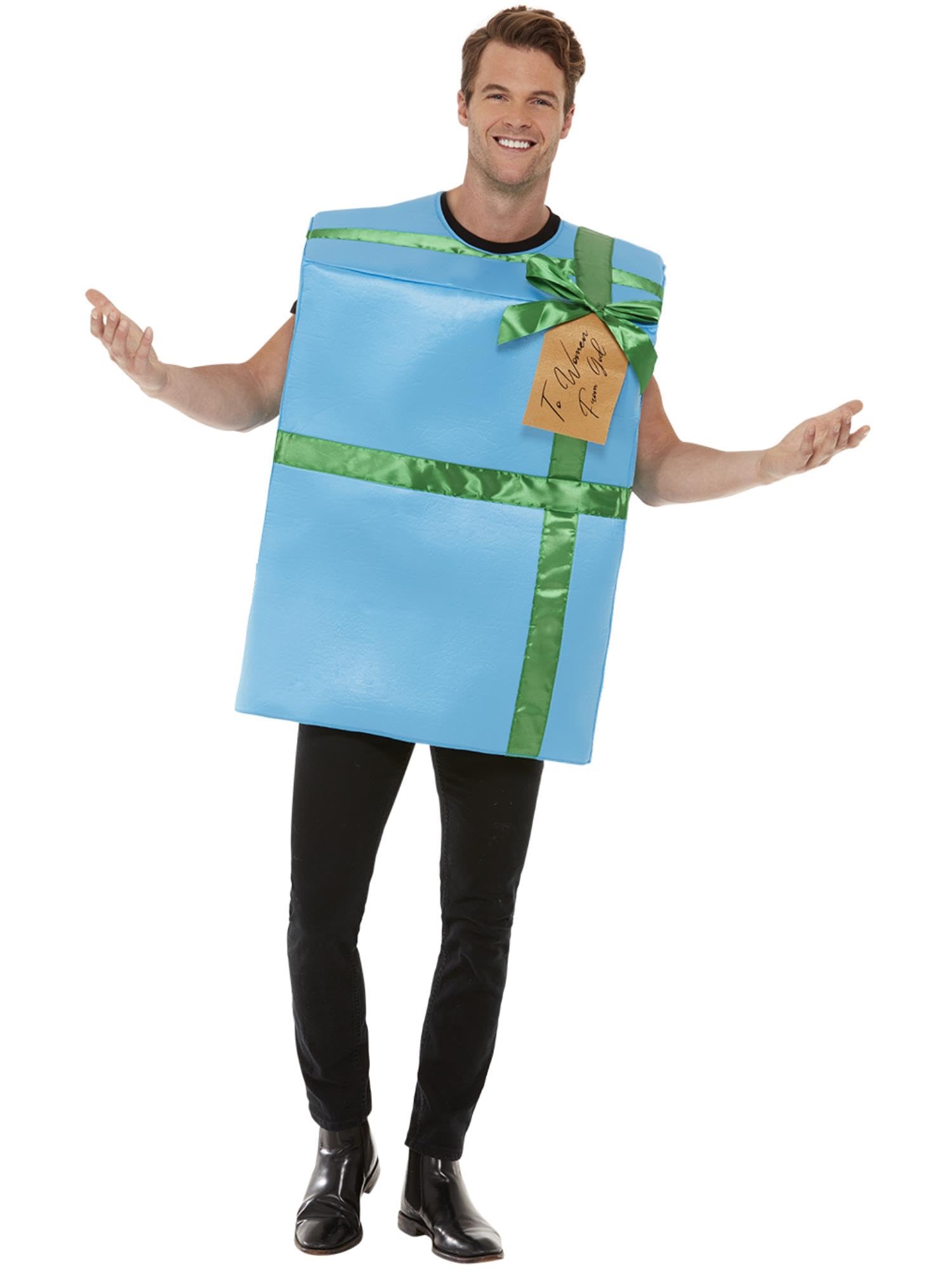 Smiffys God's Gift Costume, Blue, Funny Fancy Dress, Comedy Dress Up Costumes