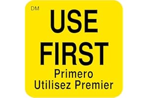 DayMark Safety Systems "USE First" Dissolvable Label, 1" x 1", Roll of 500