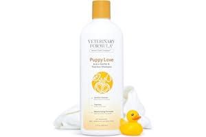 Veterinary Formula Smart Coat Complex Puppy Love Extra Gentle Tearless Shampoo, 17 Fl oz – for Pups Over 6 Weeks – with Fresh Scent, Long-Lasting Clean – Won't Dry Out Delicate Skin