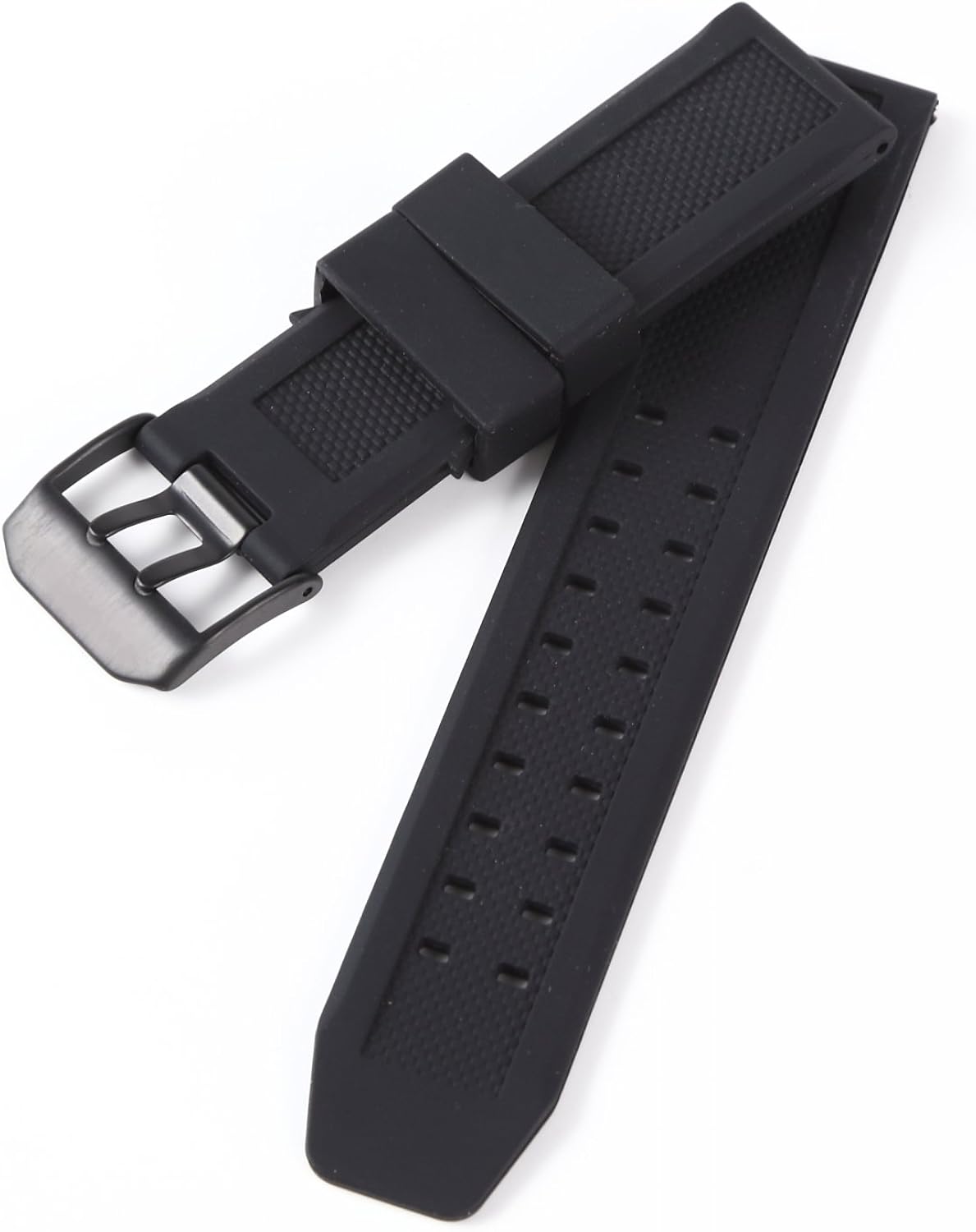 Amazon Airself Luminox ルミノックス純正バンド互換品 取付幅23mm 時計ベルト ラバーバンド Luminox対応ベルト バネ棒外し バネ棒2本 交換説明書付 23mm ブラックバックル 時計バンド 腕時計 通販