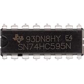 BOJACK SN74HC595N 8-Bit Counter Shift Registers 3-State Output Registers Integrated Circuits DIP-16 (Pack of 25)