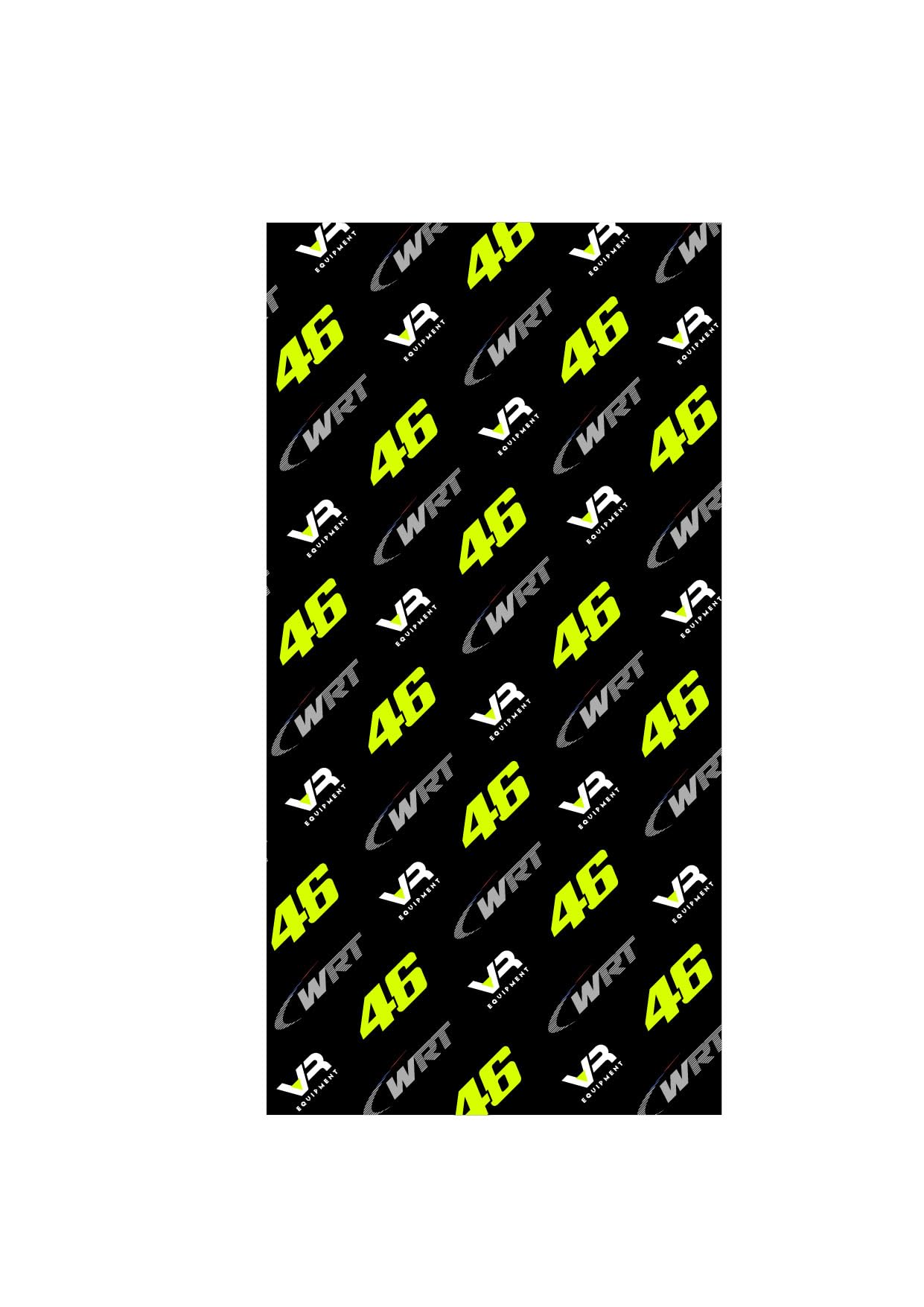 Valentino Rossi Necktube VR46 WRT LINE,Unisex,Black,One Size