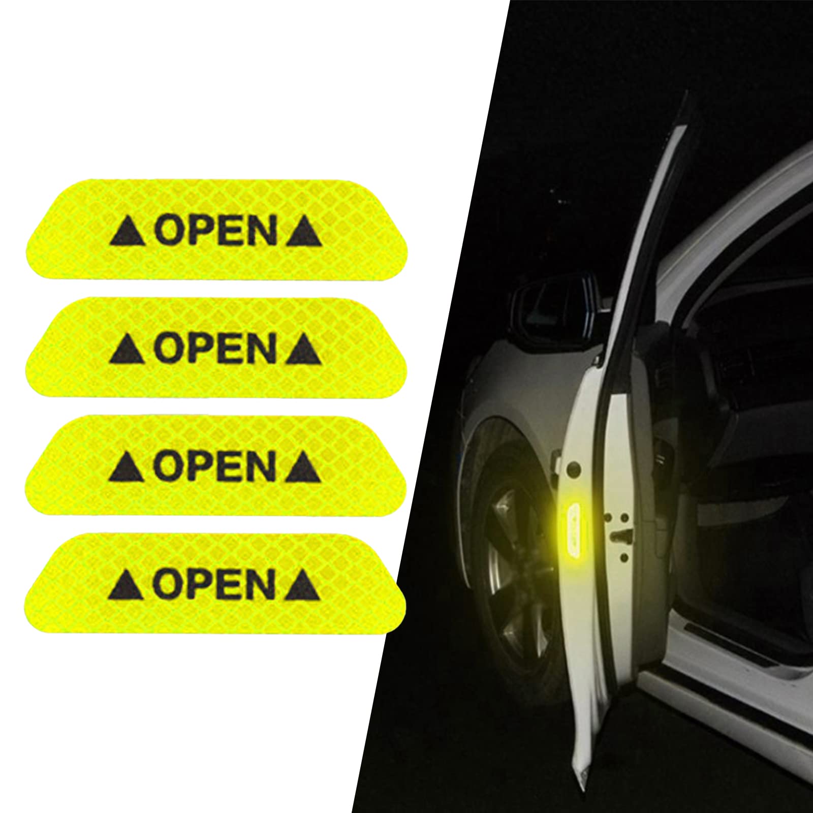 Fogfar 4 PCS Door Open Warning Reflective