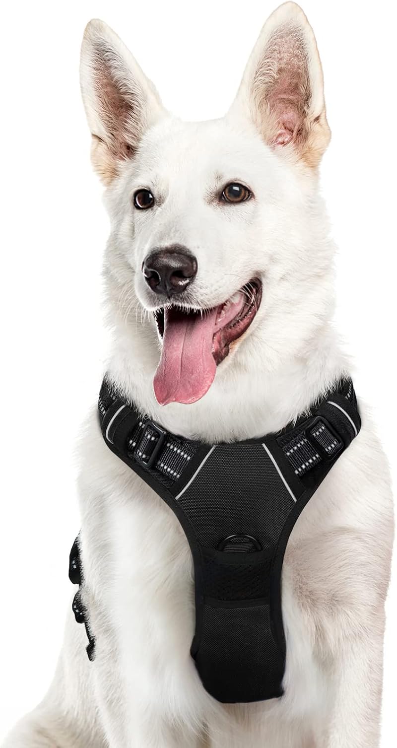Eagloo Dog Harness Large No Pull Front Back Clips Reflective Adjustable XL