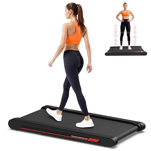 Lysole 4 in 1 Walking Vibration Pad, Under Desk Treadmill, 4 Vibration Modes, Portable Vibration Walking Pad for Homes and Offices