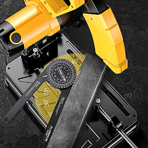 Miter Saw Protractor, Smolder 7.3” Aluminum Angle Finder with Laser