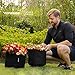 VIVOSUN 5-Pack 15 Gallon Plant Grow Bags, Heavy Duty Thickened Nonwoven Fabric Pots with Handles