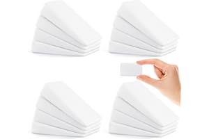 Worldity 24 Pcs White Rubber Shims, Stabilizing Furniture Leveling Toilet Shims, Non-slip Table Wedges for Wobbly Tables Floo