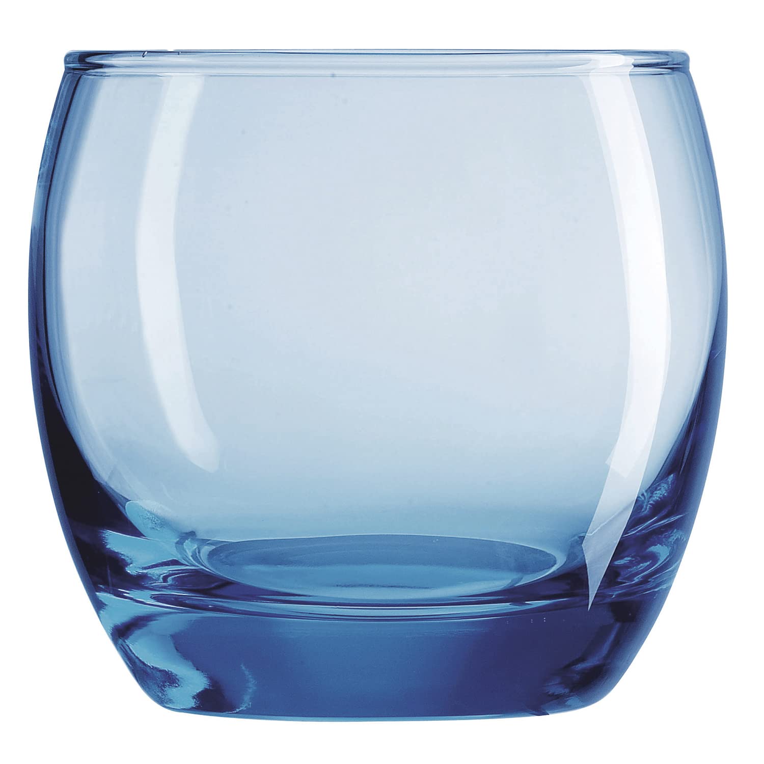 Arcoroc ARC C9688 Salto Ice Blue Whisky Glass, 320 ml, Glass, Transparent, Pack of 6