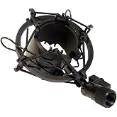 Universal Mic Microphone Shock Mount Clip Holder Podcast Home Studio Recording 5/8 Inch Diameter