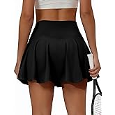 Buauty Women's Tennis Skirt Pleated Golf Skirts with Pockets Shorts Athletic Skort for Pickleball Sports Outfits