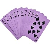 BKBNSJ 2 Decks Purple Playing Cards Purple Deck of Cards | Purple Party Favors Purple Party Supplies Games Cards