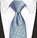 KissTies Mens Blue Tie Set Blue Ties + Pocket Square