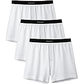DAVID ARCHY Combed Cotton Boxers for Men Soft Underwear Mens Boxers Knit Boxer Shorts for Men Pack