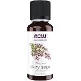 NOW Essential Oils, Clary Sage Oil, Focusing Aromatherapy Scent, Steam Distilled, 100% Pure, Vegan, Child Resistant Cap, 1-Ou