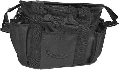 Rhinegold Grooming Bag Black with 6 Compartments and Handles