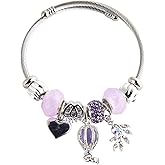 JASKFG Stainless Steel Cable Bracelet with Crystals, ys/m, Stainless Steel, Created Sapphire