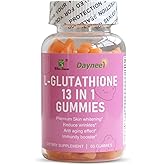 Wins Town L-Glutathione 13 in 1 Gummies, 1200mg, Reduce Wrinkles & Anti-Aging, 60 Count