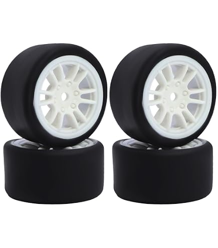 Amazon.com: 4PCS Finished Flat Running Drift Tires and Wheels 7MM