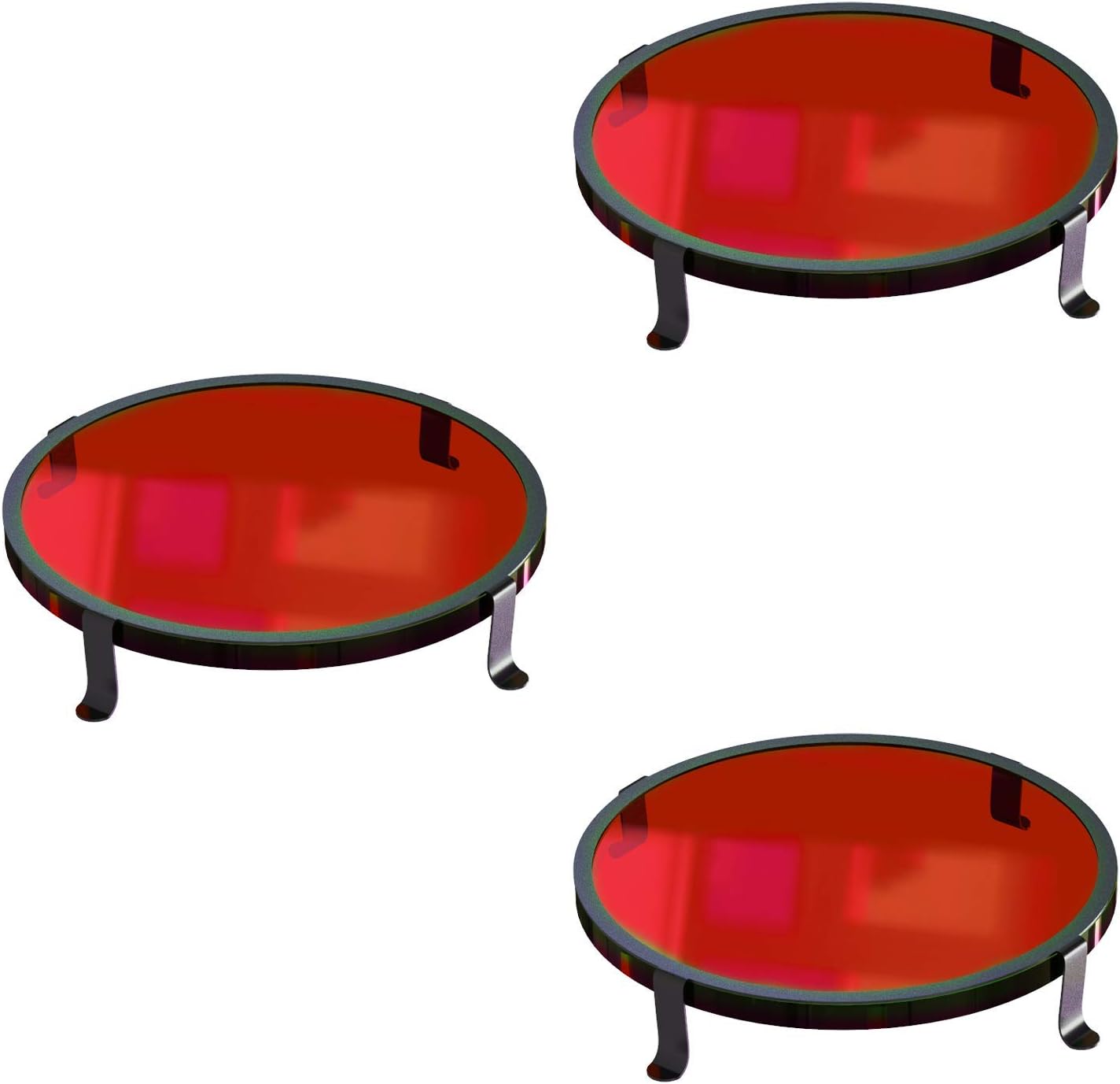 GOODSMANN Color Filter 3 PCS Transparent Lenses 2 Inch