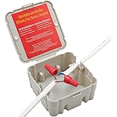 Open Splice Junction Box (Single), One-Piece Junction Box Splice Box. Repair Open Splices, 5 Second Installation Splice Box, Electrical Junction Box, Wire Junction Box