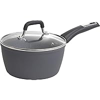 Bialetti Impact, , textured nonstick surface, oil distribution,2 quart sauce pan, gray