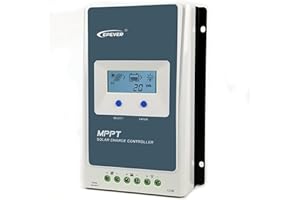 EPEVER 40amp MPPT Solar Charge Controller 12V/24V Auto, Negative Grounded 40A Solar Panel Charge Regulator w/ LCD Display for 12V/24V Gel Sealed Flooded and Lithium Battery