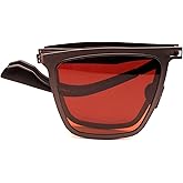 Sarpu Tecz Flat-Folding Polarized Aviator Sunglasse Lightweight UV400 Protection Collapsible Travel Design for Men & Women