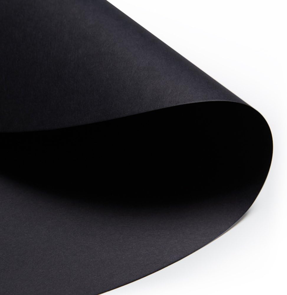 Coolbloom 10 Sheets Diameter 56.5cm Waltz Series Art Paper Flower Wrapping Paper and Flower Packing Paper for Birthday Decoration Bridal Wedding Event and Party Supplies DIY Gift (Tulip Black)