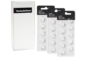 KH HAIKE Hearing Aid Domes for Oticon Replacements, Oticon Minifit Double Vent Bass Domes (12 mm/3 Packs）, Universal Domes for Oticon Hearing Aid Supplies.