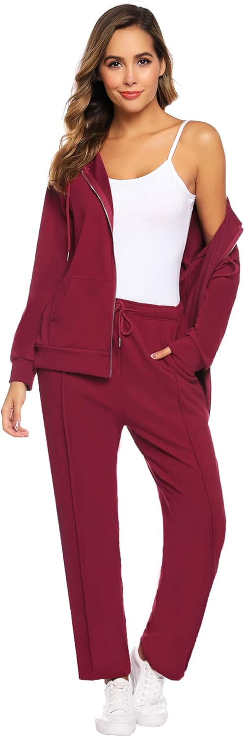 red velour sweatsuit