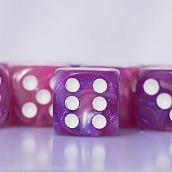 10 PC D6 dice 16mm Acrylic Dice Set for RPG MTG DND