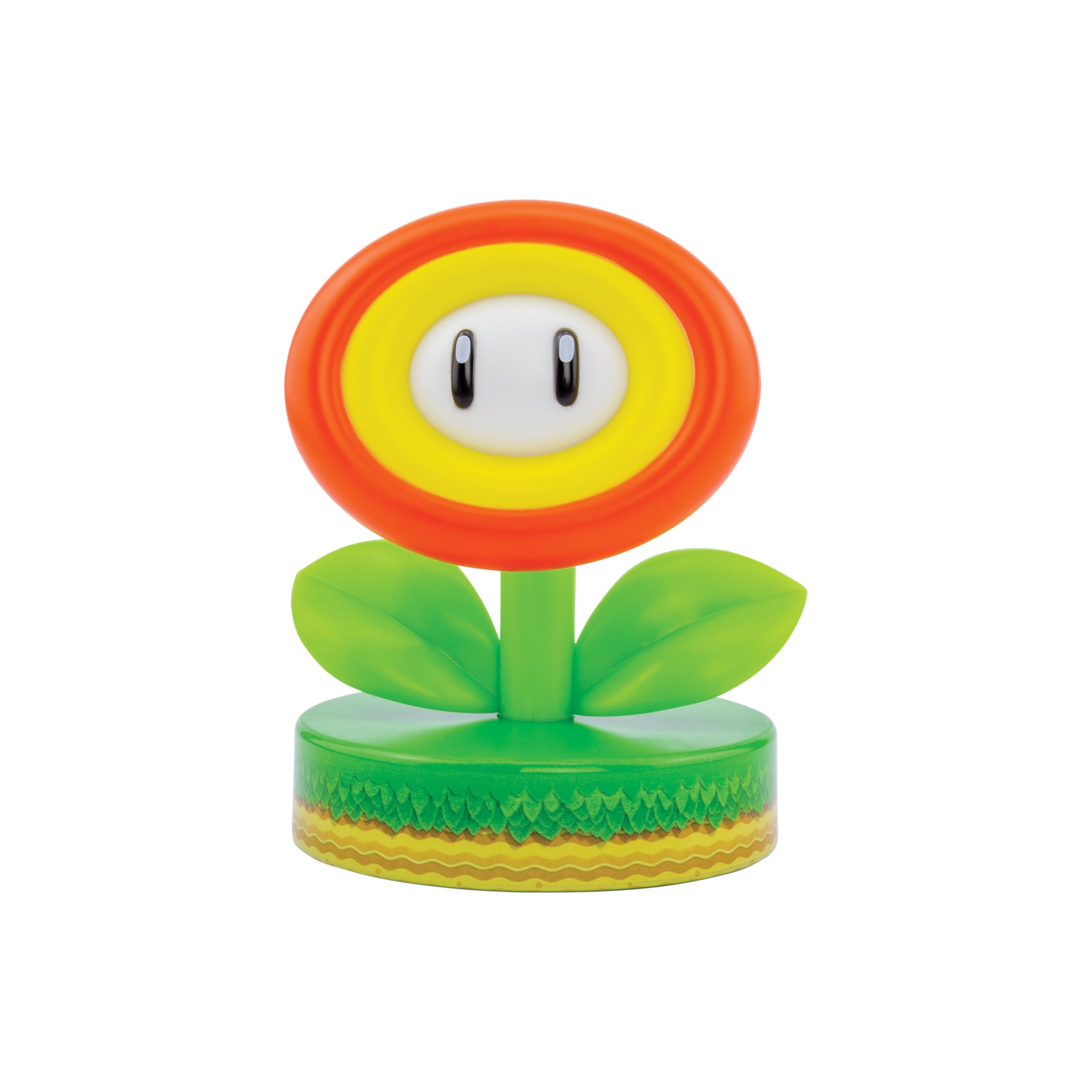 Paladone Super Mario Icons Fire Flower Light – 10cm LED Character Light, Battery Powered, Official Nintendo Merchandise