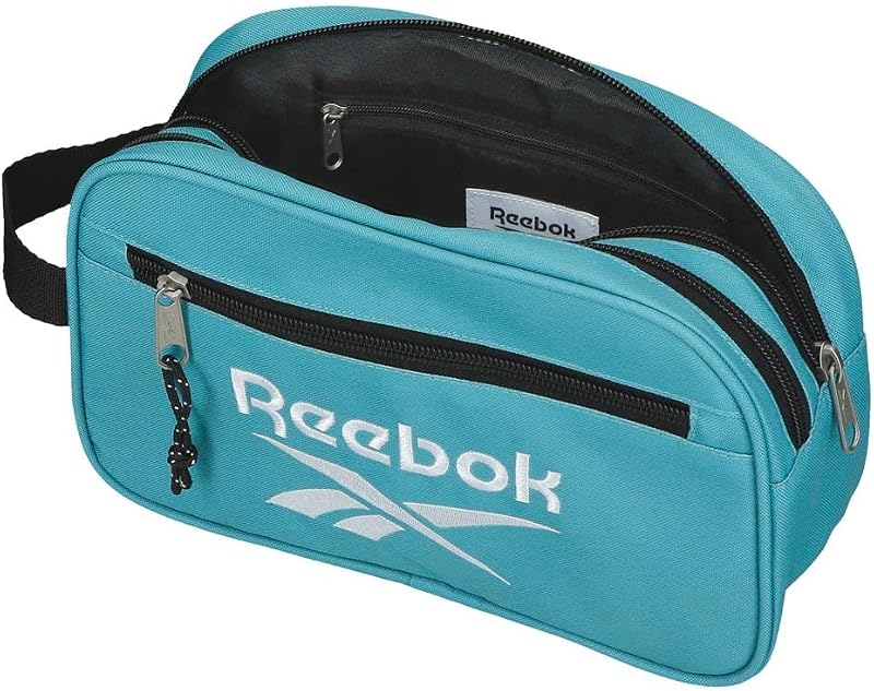 Boston Saco de Higiene Dois Compartimentos Azul Turquesa 26x16x12 cm Poliéster por Joumma Bags