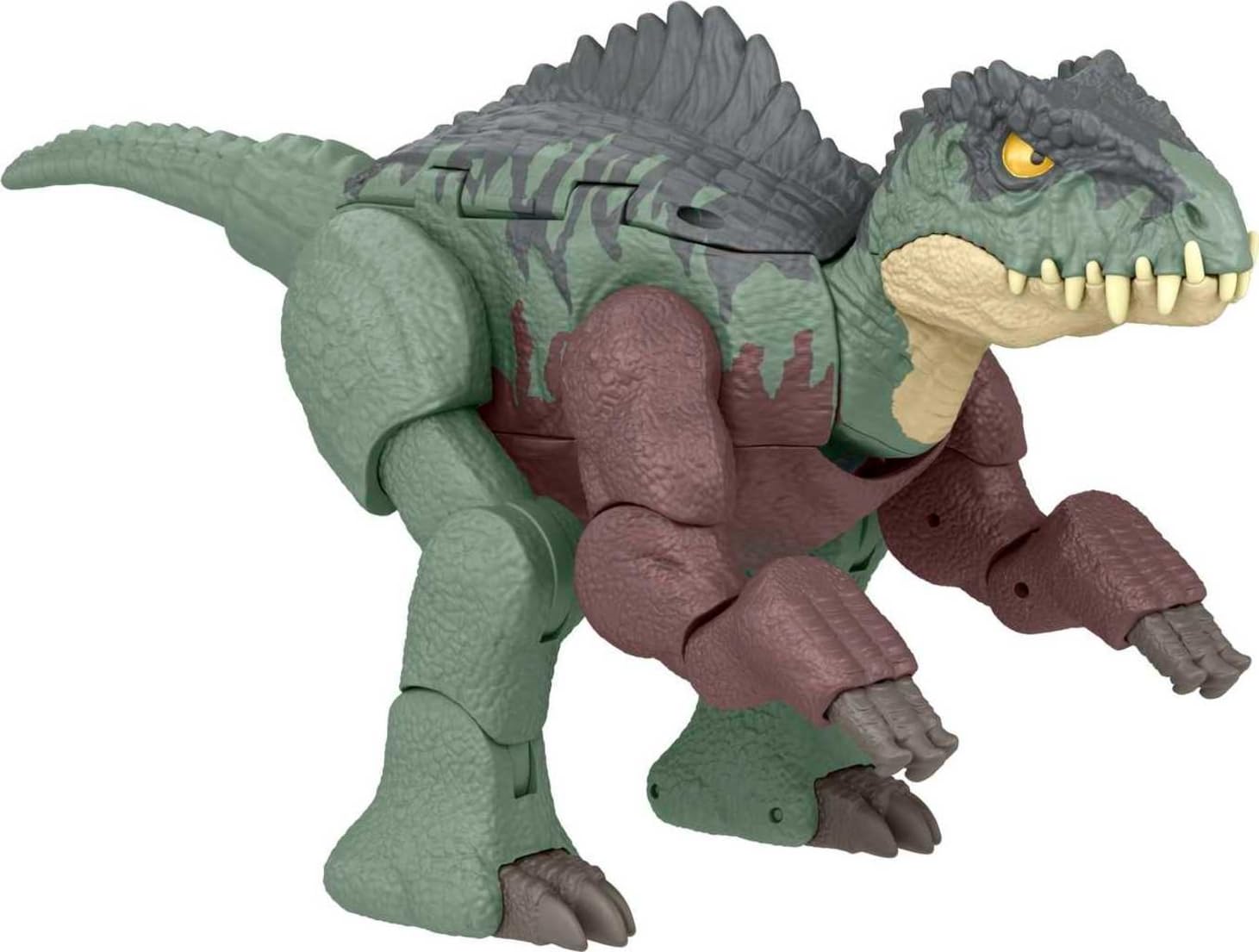 Jurassic World Transforming Dinosaur Toy, Giganotosaurus to Nasutoceratops, Massive Stretch Fierce Changers 16-Step 2 in 1 Figure