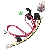 FARBIN Air Horn Relay Wiring Harness 12V 80 AMP for Car Truck Motorcycle | Pure copper coil relay, 4-pin, 12v, 80A, 1.5-meter wire harness, for all kind of single horn or horns with 1 pump compressor