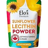 Sunflower Lecithin Powder 8oz (227g) – Plant-Based Emulsifier for Baking, Smoothies, and DIY Recipes BY ELO’S PREMIUM